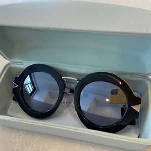 KAREN WALKER Round Mirrored Sunglasses